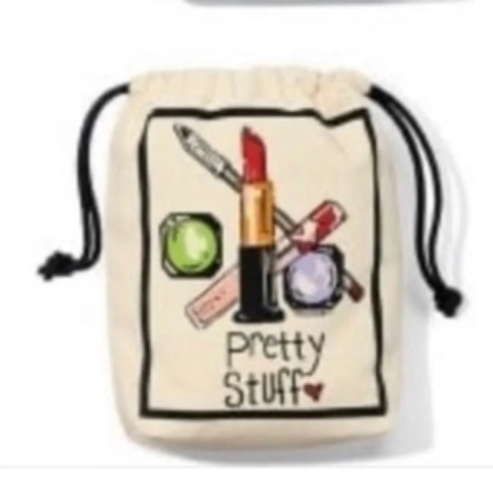 NWOT Brighton Canvas Drawstring Pouch Set – Travel Organizer Gift Set (3 Bags)